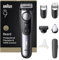 Braun Barttrimmer Series 9, mit 7 Barber Tools, Power Boost & Lebenslang scharfe ProBlade Klinge, 180 Min Akkulaufzeit, Mit Fade, 52 Längen, Präzisionsrad & Verriegelung, Wasserdicht, BT9520, Chrom