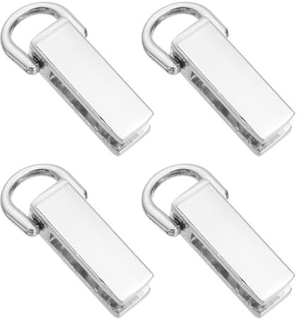 PATIKIL Gancio Laterale per Borsa 4 Pezzi Gancio A D in Metallo per Sospensione Connettore con Anello A D Hardware per Borsa A Tracolla Artigianato Argento