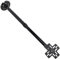3D Hologram Fan Stand with Base, 3D Advertising Display Ceiling Bracket, Extendable 15.5 to 24 Inches, 8.81lb Load Bearing, Advertising Machine Projector Ceiling Mount Bracket