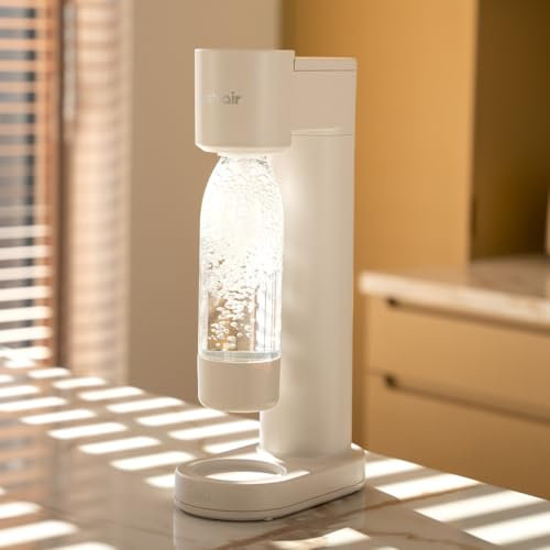 DAFI Wasser-Saturator PushAir Sandsiphon + CO2 Patrone + Flasche 0,7 - Komplettset zur Zubereitung von Idealem Kohlensäure in Ihrer Küche