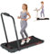 RAOO MIN Laufband für Zuhause, Laufband 0.8-6 km/h, 0.75HP Motor, Walking Pad und laufband klappbar 2 in 1 mit Fernbedienung/LED-Anzeige, Ipad/Handy-Holder, leise, 100kg Max. (schwarz)