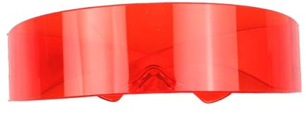 Futuristische Cyclops Sonnenbrille | Wickeln Sie um Randless Shades Festival Cosplay Eyewear für Männer und Frauen trendy integrierte Disco -Stil | Coole technisch inspirierte Sonnenbrille für Raves u