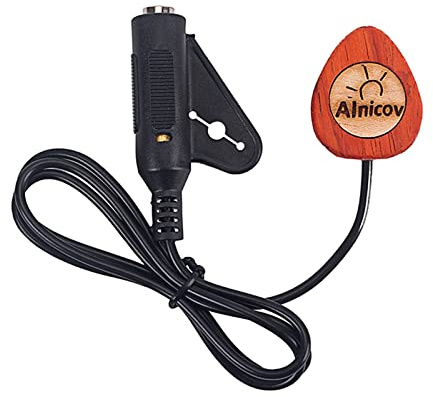 Microfono in legno Pickup piezoelettrico Microfono per violino Pickup-Violoncello Banjo Ukulele Mandolino Pickup Chitarra Elettrica Accessori Kit-senza