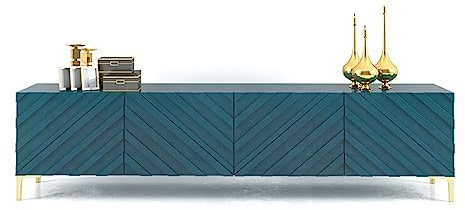 AHGFTYRDT TV Cabinet Stand Creative Retro TV Cabinet Modern Minimalist Living Room Paint Storage Floor Locker Coffee Table Sideboard