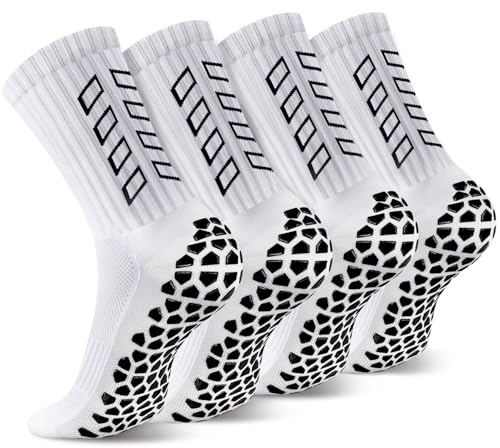 ENONEO Calcetines Futbol Antideslizantes Calcetines Deportivos Espesar Algodón Transpirable Calcetín Antideslizante Futbol Hombre Calcetines de Baloncesto Mujer EU 37-45