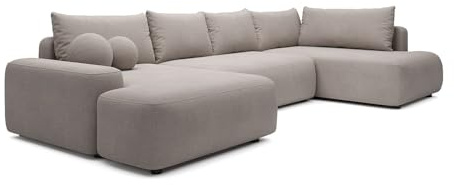 Vente-unique - Schlafsofa 8 Daviso - Polyester - Taupe