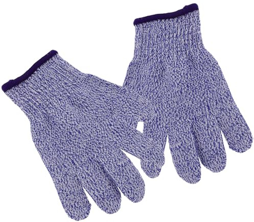 POPETPOP 1 Paar Schnittfeste Kinderhandschuhe Level 5 mit Pe Material Komfortabel und Sicher für Schneiden und Zerkleinern in Küche Größe Xs Blau