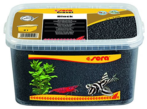 sera Gravel Black 2-3 mm 6.000 ml - Schwarzer Farbkies (Ø 2 - 3 mm) für alle Süß- und Meerwasseraquarien