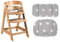 roba Treppenhochstuhl mitwachsend, Sit Up Click, Holz naturfarben, mit Sitzverkleinerer Little Stars