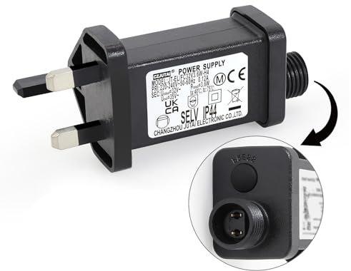 CubePlug String Lights Indoor-Outdoor Power Adapter for CZJUTAI JT-EL/FC32V3.6W /1.35W-H1-IP20 Christmas Lighting, Multi Function Control Box [W636]