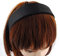 axy Breiter Haarreif mit Satin bezogen Haarband Vintage Klassik-Look Hairband Stirnband HRK1 (Schwarz)