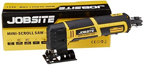 NEILSEN 75WATT Mini Scroll Saw 4, Jigsaw CT4843, Ideal for Intricate CUTS,Yellow