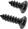 smseace 100pcs Black Cross Flat Head Wood Screws #8 x 1/2, 8 x3/4 (50 Pcs Each) M4-12/20mm-100p