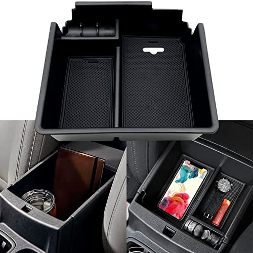 JOJOMARK Für Ford Ranger 2019 2020 2021 Zubehör Mittelkonsole Organizer Innenraum Aufbewahrungsbox Armlehne Sekundäres Ablagefach