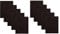 Betz 10 Stück Badvorleger Badematte Badteppich Duschvorleger Frottee Premium 100% Baumwolle Größe 50x70 cm Qualität 650g/m² Farbe Dunkelbraun