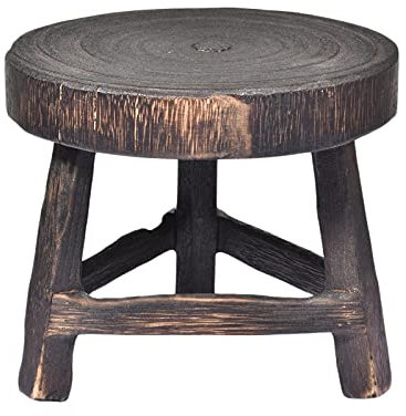 Aferzov Pflanzenhocker Holzhocker Blumenhocker Inner Natur Deko Blumenständer Blumentopfständer Rustikal Sitzhocker Beistelltisch Blumenbank Schemel Blumentopf Basishalter Hocker