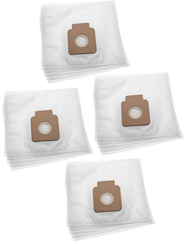 vhbw 20x sacchetto compatibile con Hoover Freespace TFC1900, TFC2000, TFC3185, TFC6207 aspirapolvere - in microfibra, 23,8cm x 26,7cm, bianco
