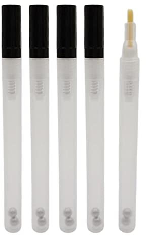 zalati Leerer nachfüllbarer Stift mit gemischter Kugel für Kunst, Malerei, Beschriftung, Nagellack, Zahnaufhellung, Make-up-Zubehör