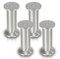 Gimisgu Aluminium Möbelfüße 4er Set,Runde Möbelfuß Sockelfuß,Höhe 200mm,Höhenverstellbar:15mm,Belastbar bis 250 Kg,Geeignet für Sofa, Bett, Nachttisch, Schrank