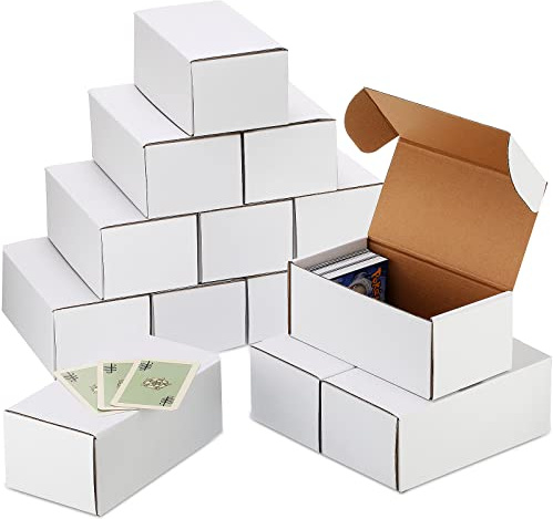 30 Pcs 400 Count Trading Card Storage Box Cardboard Baseball Card Storage Box Collectible Trading Card Cases for Sports Cards Gaming Cards Game Collecting Holder Supplies