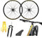 Set completo Adesivi Cerchi Bici MTB 26'' - 27,5'' - 28-29'' Pollici, adesivi forcella MTB, adesivi telaio MTB B0066 (28-29'' Pollici, Oro)