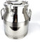 Milchkanne, 25 l, Milchkännchen, 304 Edelstahl, Milcheimer, Weineimer, Flasche, Ölfass, Teekanister mit silikonversiegeltem Deckel, Flüssigkeitsaufbewahrung (33 x 44 cm)