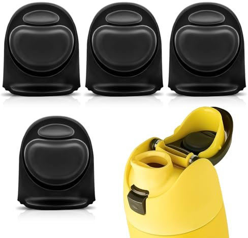 WINUSD 4PCS Water Bottle Replacement Stopper Compatible with Owala FreeSip 24oz 32oz, Water Bottle Top Lid for 19/24/32/40oz, Silicone Seal Bottle Cap Replacement Lib Parts
