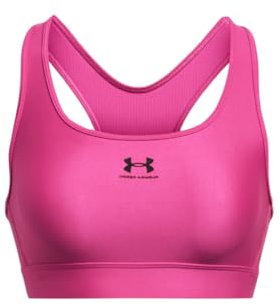 Under Armour UA HG Armour Mid Padless Sports Bra, komfortabler BH für Workouts, Sport BH für alle Aktivitäten
