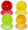 40PCS Colorful 9” Lemon Plates, Disposable Citrus Fruit Dinner Plates for Summer Tropical Fruit Party Decorations