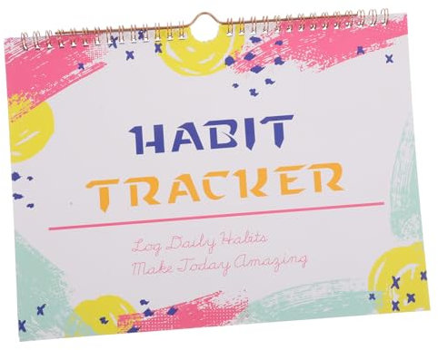 Generisch Großer Wochenplaner Gewohnheitstracker Ohne Datum Papierplaner Für Die Schularbeit Monatliches Gewohnheitstracker-tagebuch