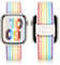 Ocaer Kompatibel mit Apple Watch Armband 42mm 41mm 40mm 38mm, Sport Nylon Ersatz iWatch Armband für Apple Watch Series 10 9 8 7 6 5 4 3 2 1 SE, Stoff Geflochtenes Band für Herren Damen(Bunt)