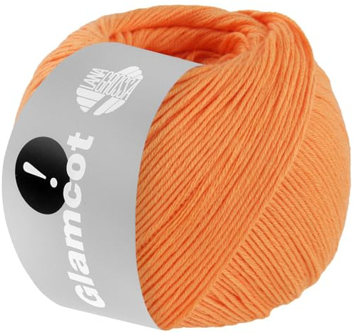 LANA GROSSA Glamcot | Zart glänzende, multifile Baumwoll-Viskosemischung | Handstrickgarn aus 60% Lyocell (Tencel TM) & 40% Baumwolle | 50g Wolle zum Stricken & Häkeln | 155m Garn FB 4
