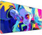 KARREAL Lucyna Kushinada Tapis de souris Cyberpunk Grand tapis de souris XXL 900 x 400 cm Tapis de souris Esports Tapis de bureau Imperméable Antidérapant