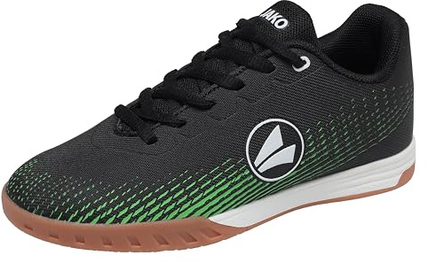 JAKO Unisex Kinder J-SI Skill Hallenturnschuh, Neon Green Jet Black, 32 EU