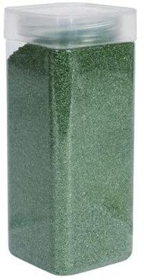 1Buy UK 800g tub of Coloured Natural Decorative Sand Craft Pebbles Table Decoration Pot Vase Fillers Garden Weddings Rocks Aquarium Art Ceremony Florist Candle (Moss Green)