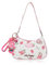 Roffatide Anime Melody Nette Umhängetaschen für Frauen Freunde PU Tote Handtasche mit Reißverschluss Mini Clutch Schulter Geldbörse Unterarm Geldbörse (mit Anhänger)