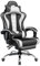 Yaheetech Sedia da Gaming Ergonomica Massaggiante con Poggiapiedi Reclinabile Imbottiti in Finta Pelle, Poltrona Gamer da Scrivania con Poggiatesta e Supporto Lombare Ruote Girevole Bianco