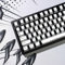 Retro PBT Keycaps - White Japanese Manga Keycaps Set, 141 Keys Cherry Profile Dye-Sub Custom Keycap, Minimalist Style Key caps for 60%, 65%, 75%, 100% Cherry MX Mechanical Keyboard