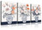 Piy Painting Art Mural En Toile De Fleurs, Décorations Murales Peintures, Toiles De Fleurs Roses Et Blanches Pour Chambre à Coucher Salon Entrée Hall d'Entrée Café, 3 Panneaux 30x40cm (90x40 cm)