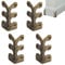 Fenytay 4 Pack Baseboard Protector, Skiffers Baseboard Corner Protectors - Metal Skiffers Edge Guards Corner Protectors - Decorative Protector Cover, Solid Brass Skirting Board Corner Protectors