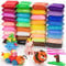 Wenrescry Modelliermasse Lufttrocknend – 36 Farben Knete für Kinder, Magische Knete Geschenk für Jungen und Mädchen,9 g pro Farbe
