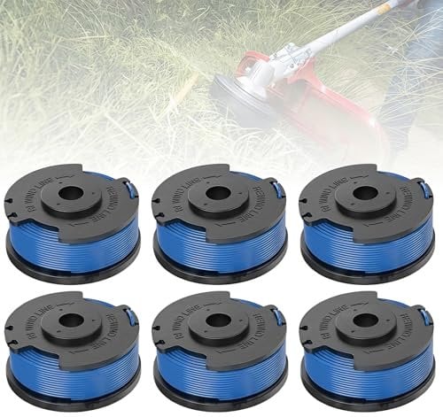 EzSyooAM Strimmer Spool Compatible with Ryobi, 6Pcs Strimmer Wire Replacement for Ryobi One+ AC14RL3A, OLT1832 RAC124 | Autofeed Strimmer Line Compatible with Ryobi 18V 24V 40V Strimmer