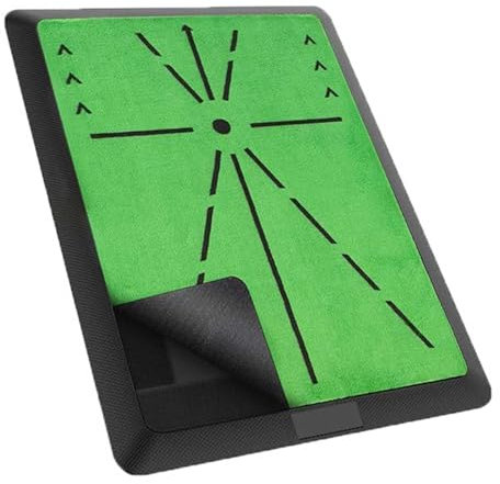 iFCOW Tappetino da golf 42 x 32 cm, tappetino da allenamento da golf, per feedback su sentieri oscillanti, portatile, antiscivolo, per tutti i golfisti, per allenamento interno/esterno