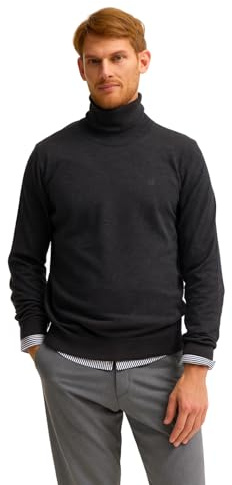 bugatti Herren Rollkragen Pullover 7700-85510D | Regular Fit Baumwolle Strickpullover Basic