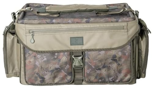 One More Cast OMC Heist XL Carryall 70L - Luxury Splash Camo Luggage Bag | Padded Handles with Adjustable Shoulder Strap and Multiple Organiser Pockets