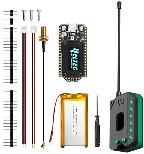 Heltec WiFi LoRa 32 V4 Entwicklungsplatine Kit mit Akkugehäuse ESP32 S3 SX1262 27dBm OLED-Display für Meshtastic IoT Arduino Wireless Communication