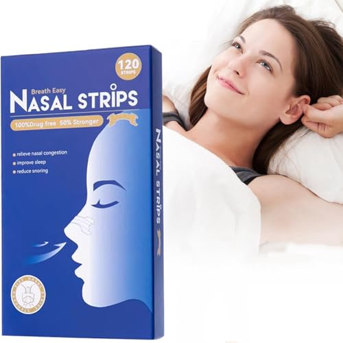 120 Pcs Tiras Nasales, Anti ronquidos,Tiras Nasales Antironquidos ayudan a respirar mejor tirita nariz antironquidos Antirronquidos Para (120)