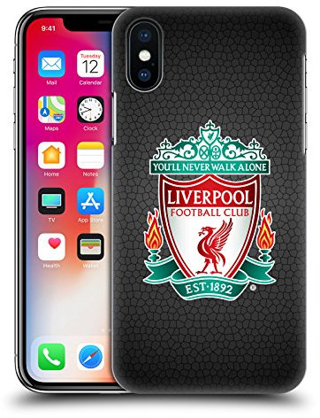 Head Case Designs Officially Licensed Liverpool Football Club Black Pixel 1 Crest 2 Hard Back Case Compatible With Apple iPhone X/iPhone XS
