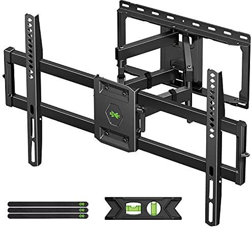 USX Mount Full Motion TV Wall Mount for Most 42-90 inch Flat Screen/LED/4K, TV Mount Bracket Dual Swivel Articulating Tilt 6 Arms, Max 16 Wood Studs, VESA 600x400mm, Holds up to 132lbs