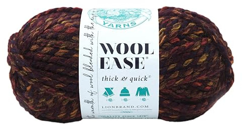 Lion Brand Yarn Company 640-622 Wool-Ease dickes und schnelles Garn, Ernte
